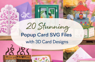 20 Stunning Popup Card SVG Files with 3D Card Designs