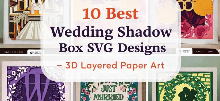 Best Wedding Shadow Box SVG Designs – 3D Layered Paper Art