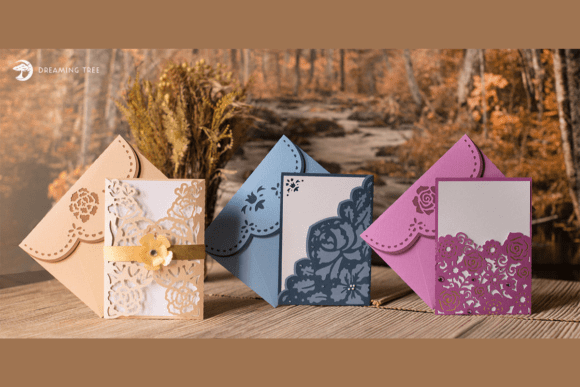 Elegant Popup Card SVG Files For Formal Invitations