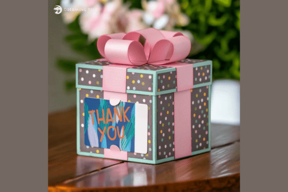Present Gift Card Box SVG Birthday Paper Craft