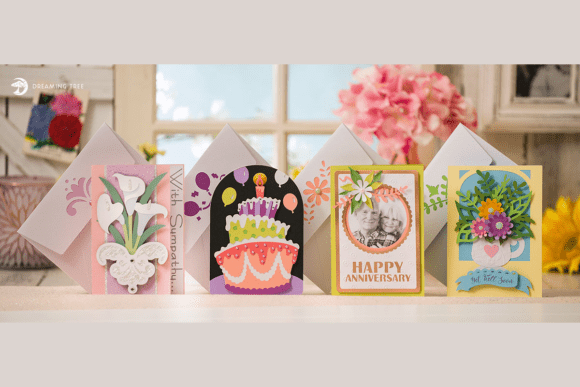 Quick and Easy Occasion 3D Greeting Card SVG Bundle