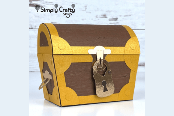 Treasure Chest Box SVG Birthday Paper Craft