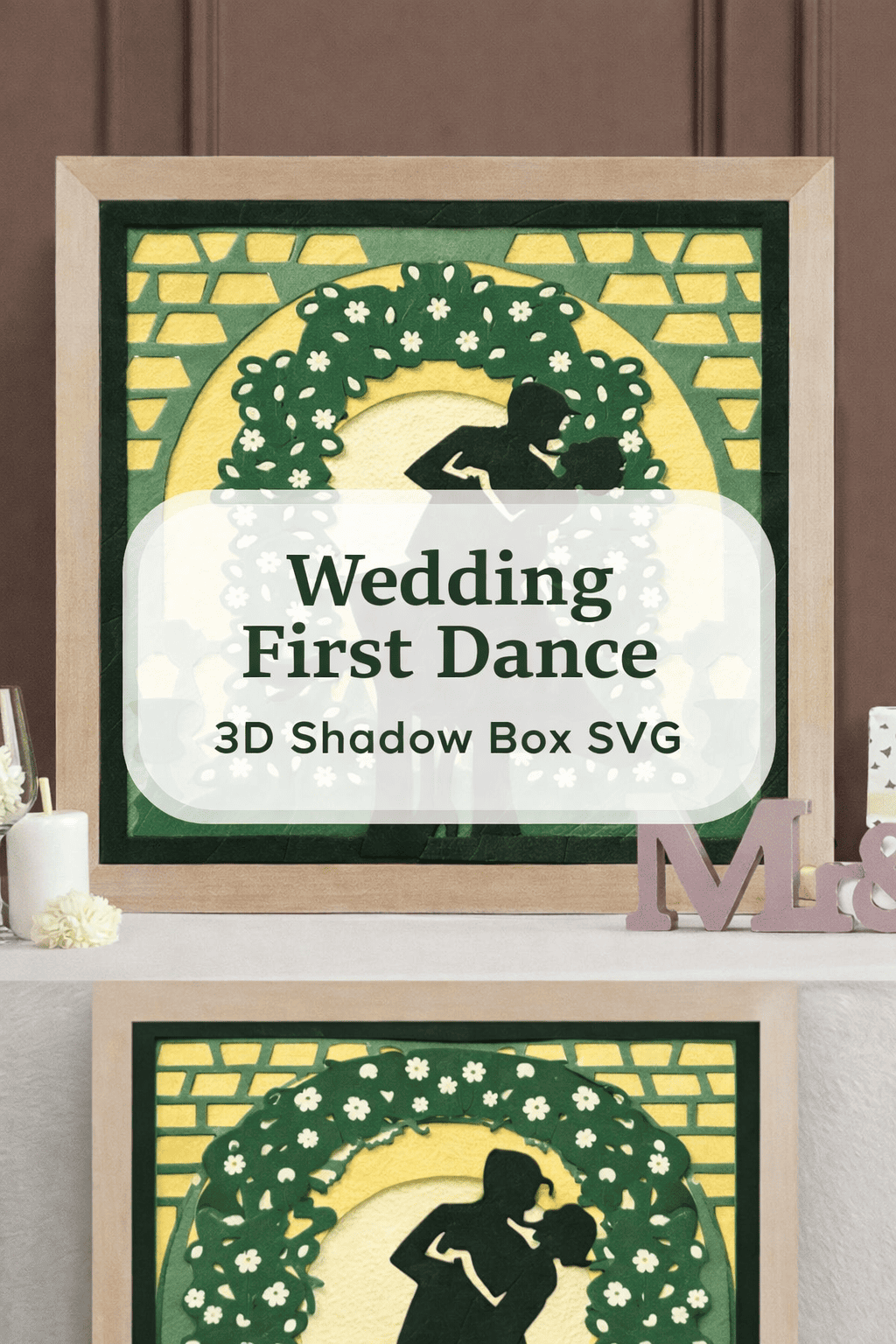 10 Best Wedding Shadow Box SVG Designs – 3D Layered Paper Art