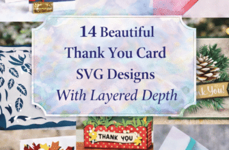 14 Beautiful Thank You Card SVG Designs With Layered Depth