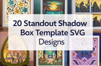 20 Standout Shadow Box Template SVG Designs