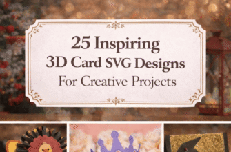 25 Inspiring 3D Card SVG Designs For Creative Projects