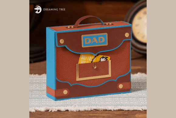 Briefcase Style Birthday Box SVG Gift