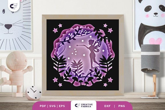 Fairy In The Forest Shadow Box Paper Art