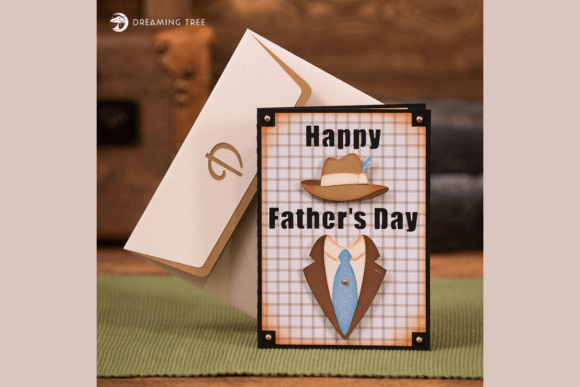 Fedora Hat Greeting Card Svg Files Classic Gentleman Design