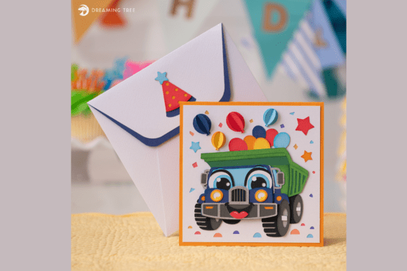Happy Hauler 3D Card SVG Pop Up