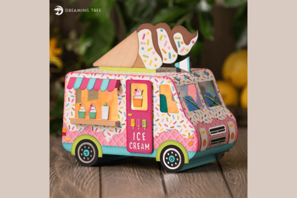 Ice Cream Truck Birthday Box SVG Treat