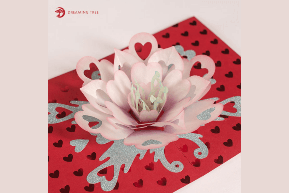 Love Blossom 3D Card SVG Pop Up