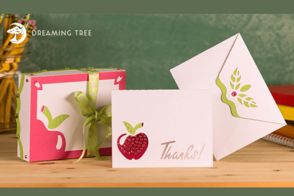 Coordinated Gift Set Thank You Card Svg Box