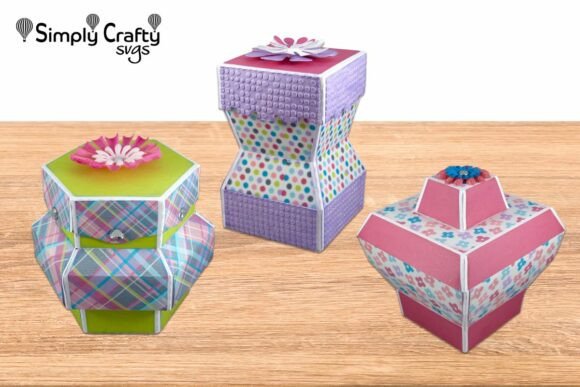Unique Shapes Birthday Box SVG Set