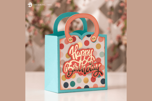Festive Tote Birthday Gift SVG Bag