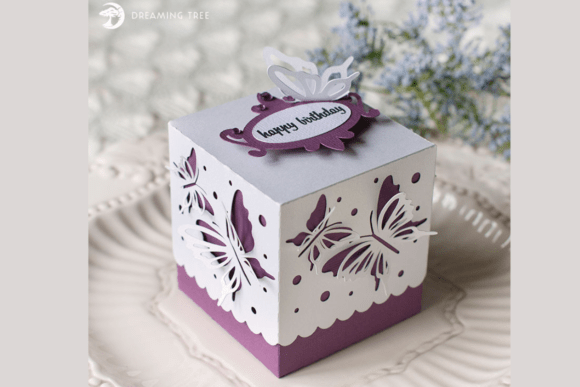 Butterfly Favor Birthday Gift SVG Box