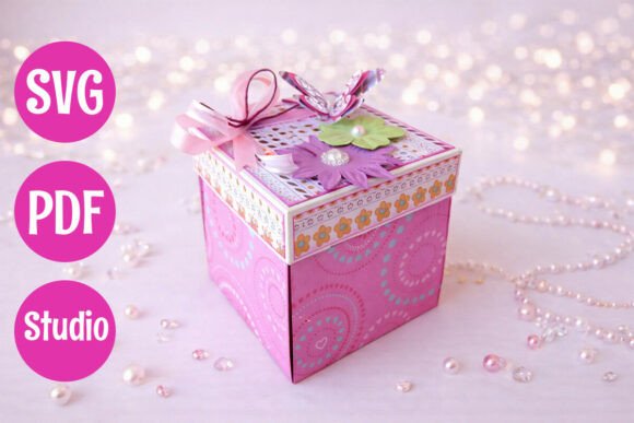 Creative Money Explosion Box Birthday Gift SVG Template