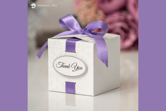 Satin Ribbon Birthday Gift SVG Box