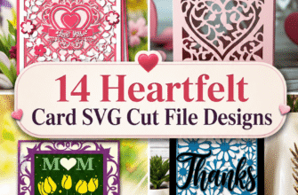 14 Heartfelt Card SVG Cut File Designs