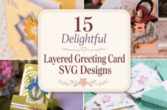 15 Delightful Layered Greeting Card SVG Designs
