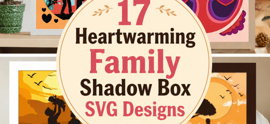 17 Heartwarming Family Shadow Box SVG Designs