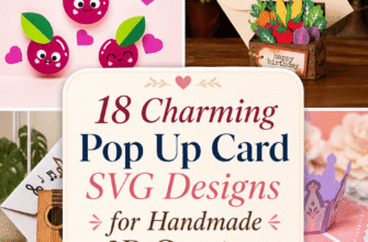 18 Charming Pop Up Card SVG Designs for Handmade 3D Greetings