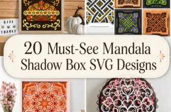 20 Must-See Mandala Shadow Box SVG Designs