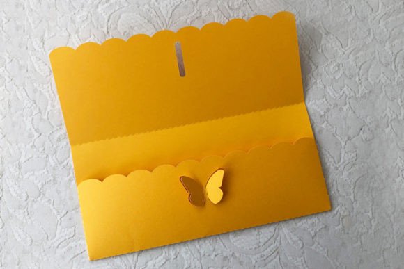 Money Holder Butterfly Card Svg Envelope