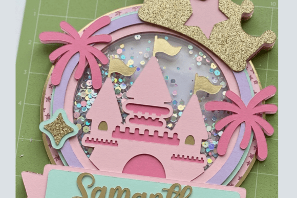 Princess Castle Cake Topper Svg Shaker