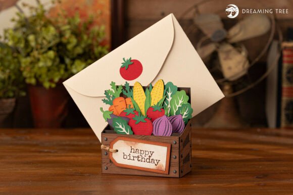 Farm Fresh Pop Up Card Svg Crate