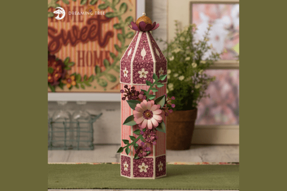 Vintage Floral Birthday Svg Canister Box