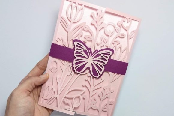 Floral Butterfly Card SVG Keepsake