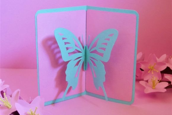 Delicate Butterfly Card Svg Pop Up Design