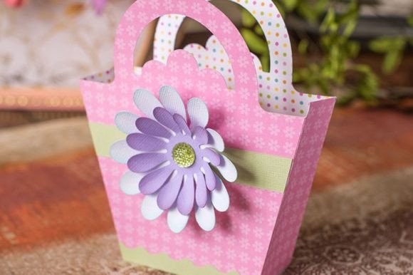 Mini Daisy Floral Birthday Svg Tote