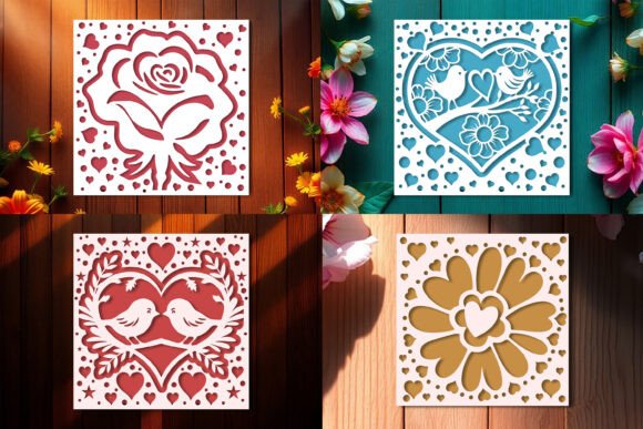 Valentine Card Svg Cut File Set