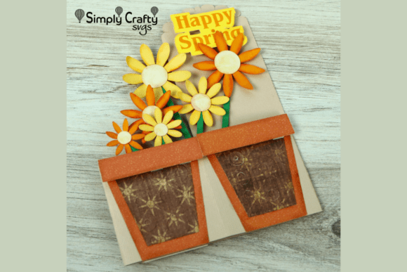 Spring Pot Floral Birthday SVG Box