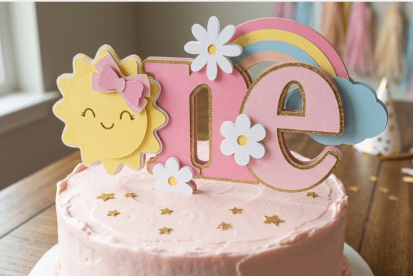 Sunshine Cake Topper Svg First Birthday