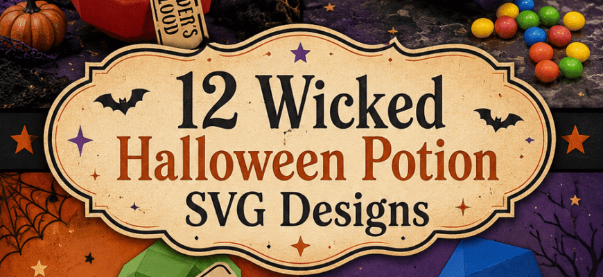 12 Wicked Halloween Potion SVG Designs