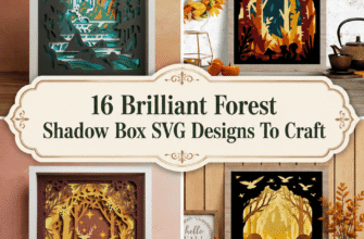 16 Brilliant Forest Shadow Box SVG Designs To Craft