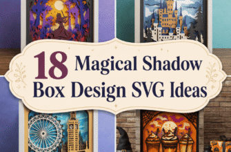 18 Magical Shadow Box Design SVG Ideas