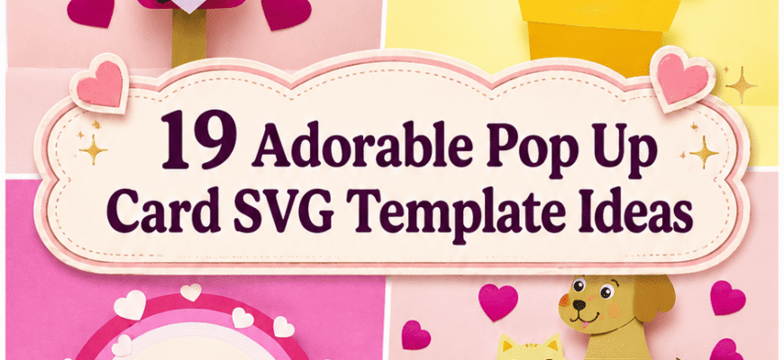 19 Adorable Pop Up Card SVG Template Ideas