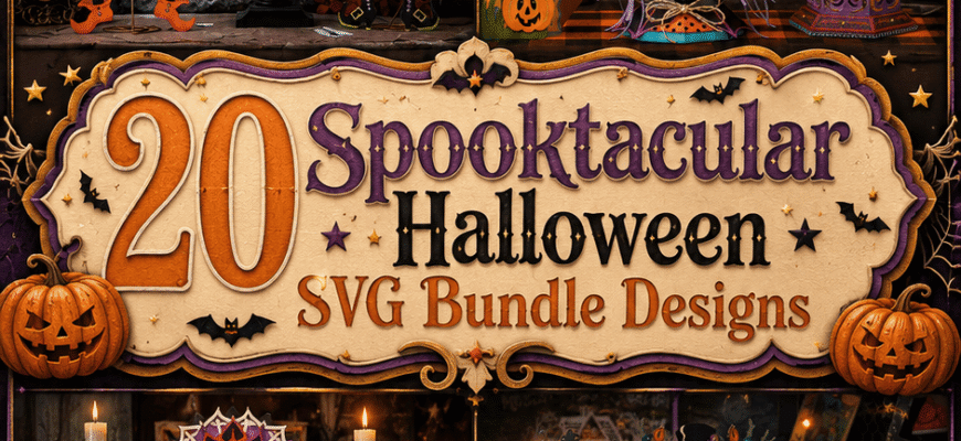 20 Spooktacular Halloween SVG Bundle Designs