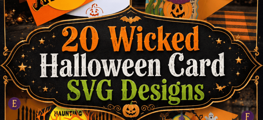 20 Wicked Halloween Card SVG Designs