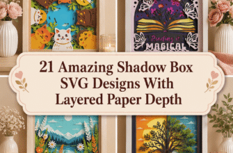 21 Amazing Shadow Box SVG Designs With Layered Paper Depth
