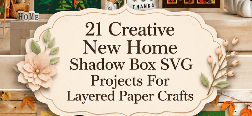 21 Creative New Home Shadow Box SVG Projects For Layered Paper Crafts