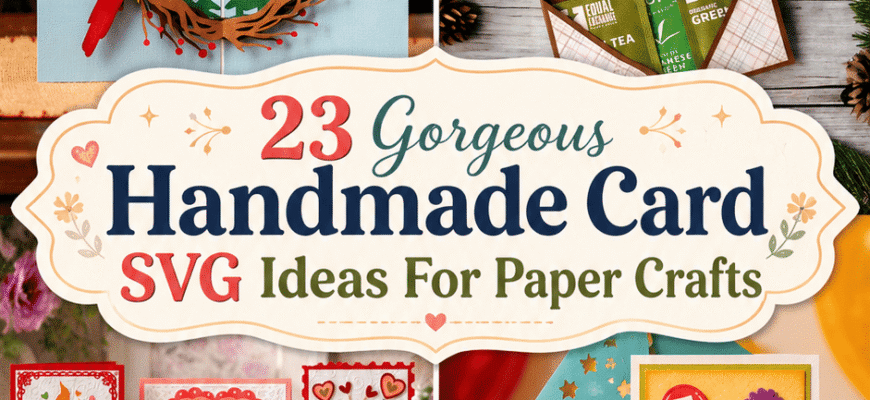 23 Gorgeous Handmade Card SVG Ideas For Paper Crafts