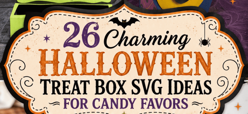 26 Charming Halloween Treat Box SVG Ideas For Candy Favors