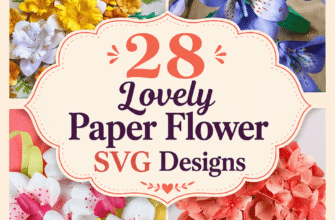 28 Lovely Paper Flower SVG Designs