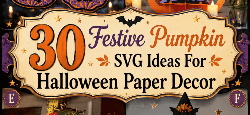 30 Festive Pumpkin SVG Ideas For Halloween Paper Decor