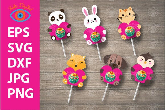 Animal Treat Kids Birthday Svg Holders